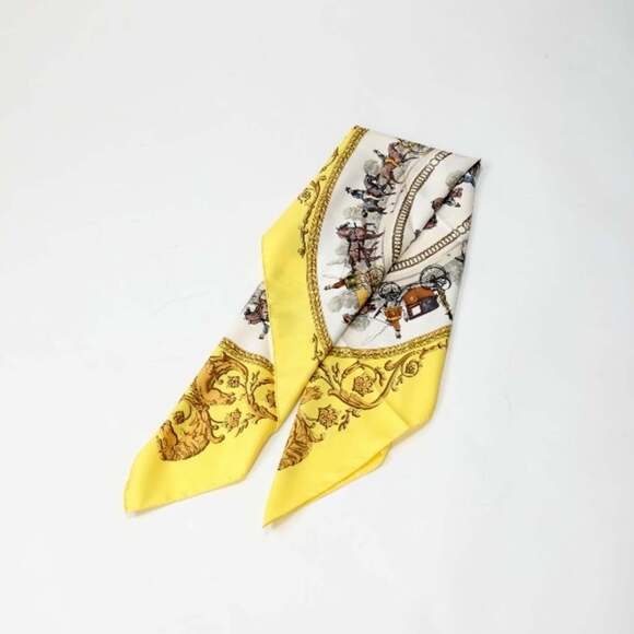 HERMES Yellow Scarf - Picture 5 of 13